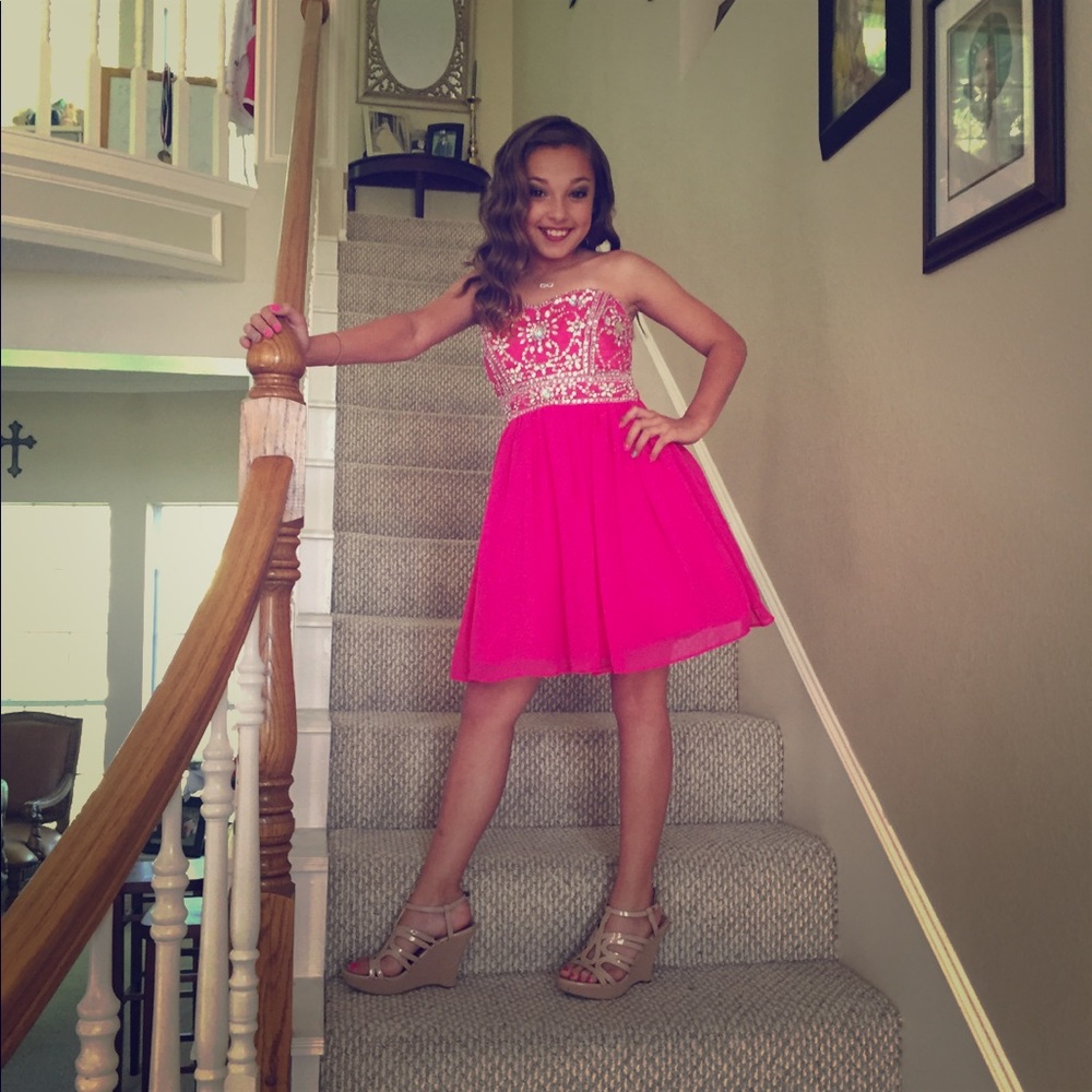 Blingy pink Party dress